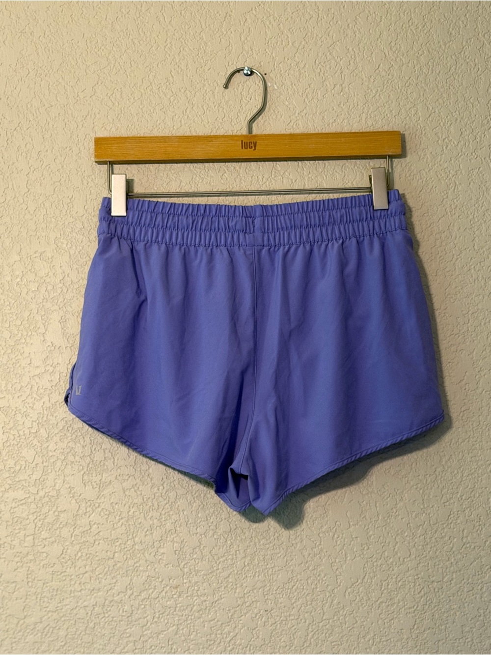 Vuori Lavender Athletic Shorts with White Trim - Picture 5 of 6